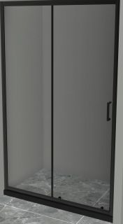 Душевая дверь BelBagno Uno 130см чёрный UNO-195-BF-1-130-C-NERO